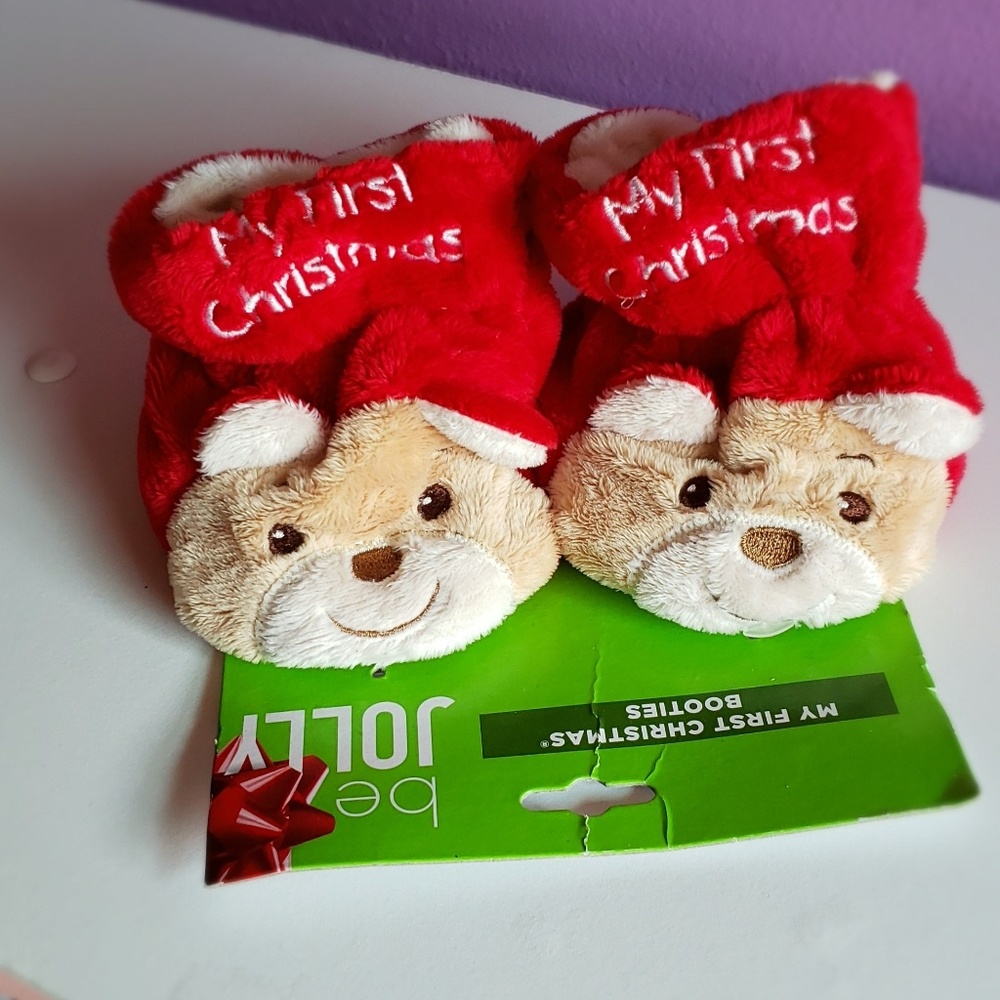 Baby Christmas slippers